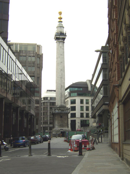 �������� ��������� ������ � �������
Monument to the Great fire of London