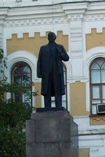 �������� �.�.������ � �����
Monument to Vladimir I. Lenin in Omsk