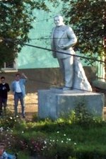 �������� �.�.������ � �����
Monument to Vladimir I. Lenin in Omsk