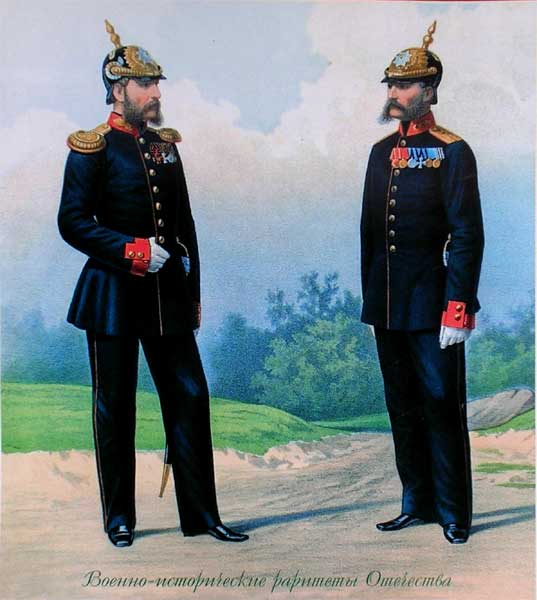 ����-������ � �����-������ ���� ��������� �������� � ������������ �����
The senior officer and the corporal of Company of palace grenadiers in the ordinary dress