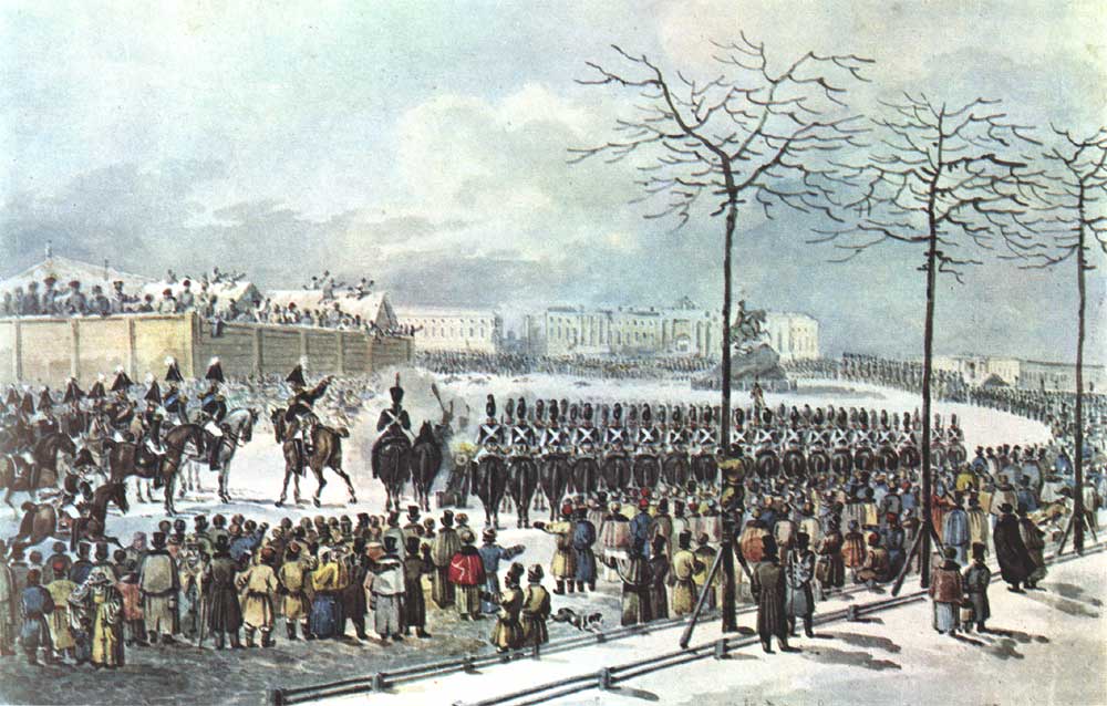 �.�.�������. 14 ������� 1825 �� ��������� �������
The 14th of December, 1825, in Senate square by Carl I. Collmann