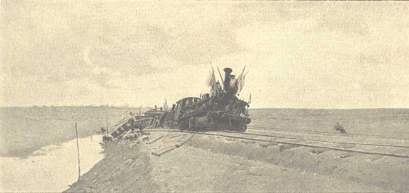 �������� �������� ������ ���� ������� ����� 17 ������� 1888
Wreck of an imperial train near of station Borki on October 17, 1888