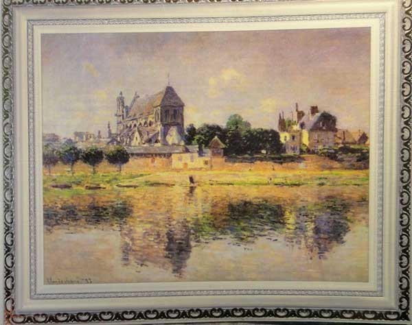 ���� ����. ��� �� ������� � �������
View on church in Vernon by Claude Oscar Monet