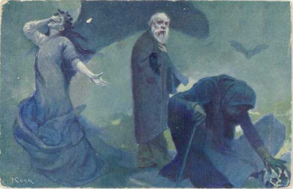 ����. ������������
The departure of the fortuneteller by Kosa