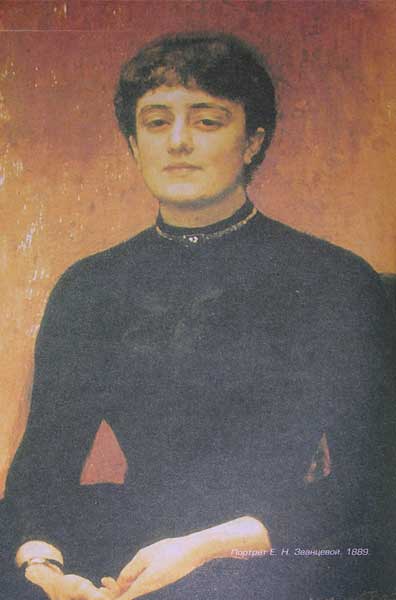 �.�.�����. ������� �.�.���������
Portrait of E.N.Zvantseva by Elias E. Repin