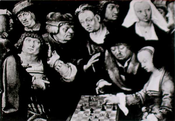 ���� ����������. ���� � �������
Game in a chess by Lucas van Leyden