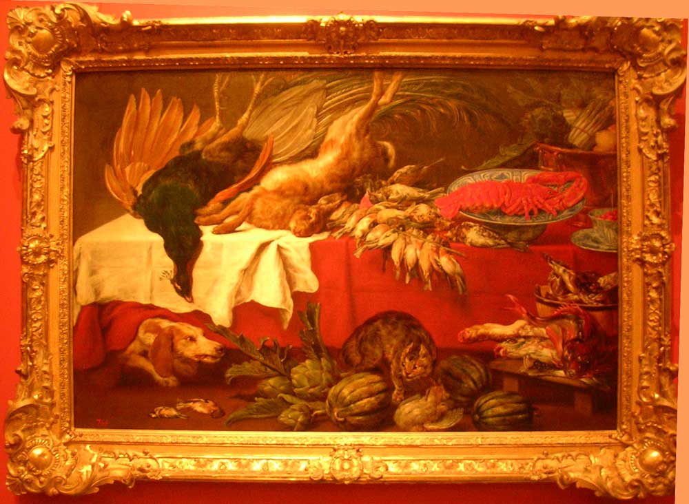 ����� �� ���. ��������� � ����� ����� � ������
Still life with dead game and a lobster by Paul de Vos