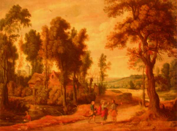 �� ��������. ������� �� ���� � ������
Landscape with Christ and His disciples on the road to Emmaus by Jan Wildens