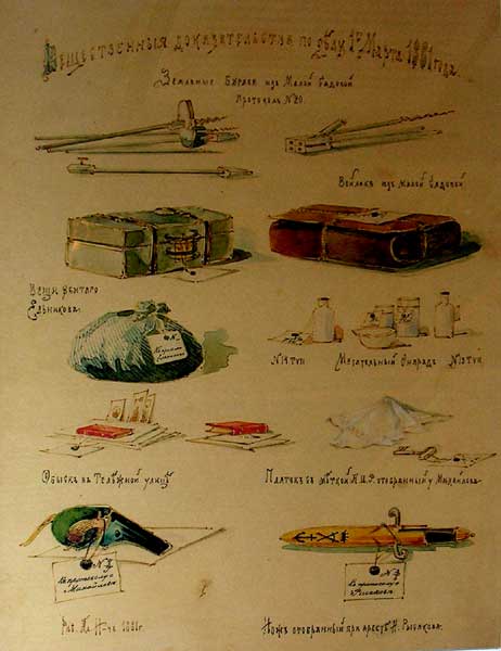 �.�.����������. ������������ �������������� �� ���� 1 ����� 1881
Material evidences on matter of March 1, 1881 by A.A.Nesvetevich