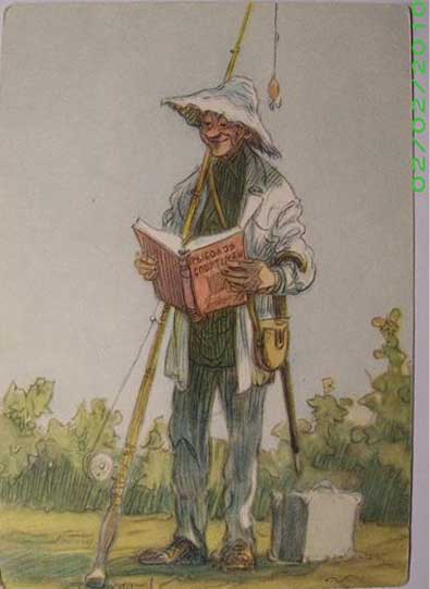 �������� �������. �������-����������
Postal card �Fisherman the sportsman by Semyonov�