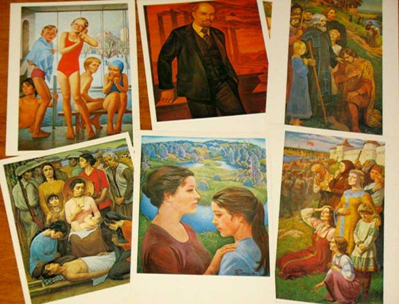 ����� �������� ��������� ���� �����
Set of postal cards �Painter Yury Raksha�
