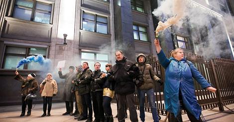 26 ������ 2014. ����� � ��������� ������� ��������
November 26, 2014. Action in support of Nadezhda Savchenko