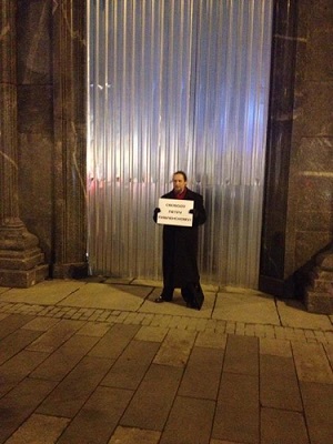 12 ������ 2015. ����� � ��������� ����� �����������
November 12, 2015. The picket in support of Peter Pavlensky