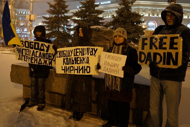 11 ������ 2016. ����� � ��������� ����������������
November 11, 2016. The picket in support of the political prisoners