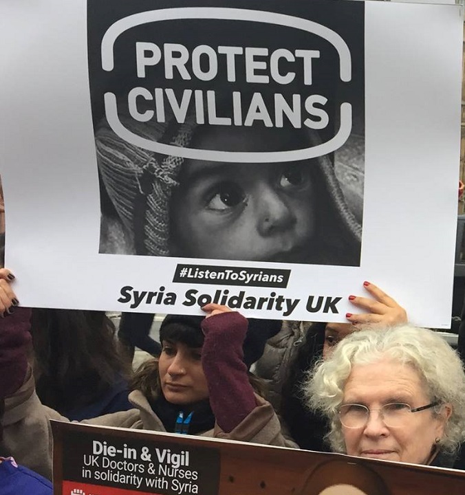 17 ������� 2016. ������������� �������� � ����� � ������������ � ������
December 17, 2016. The vigil of doctors and nurses in solidarity with Syria