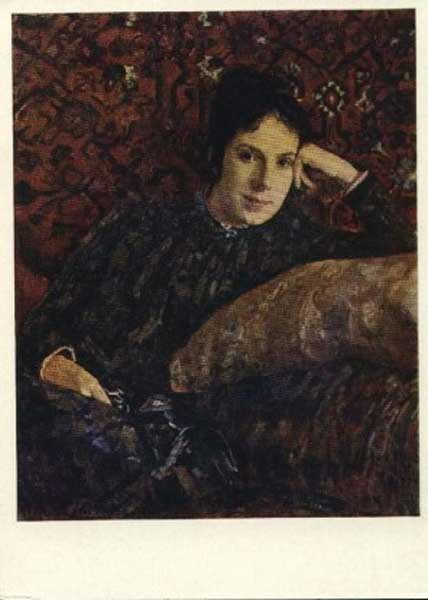 �������� ��.�.�����. ������� �.�.���������
Postal card �Portrait of E.N.Chokolova by Valentin A. Serov�