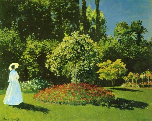 �������� ����� ����. ���� � ���� ����-������
Postal card �Lady in a garden by Claude Oscar Monet�