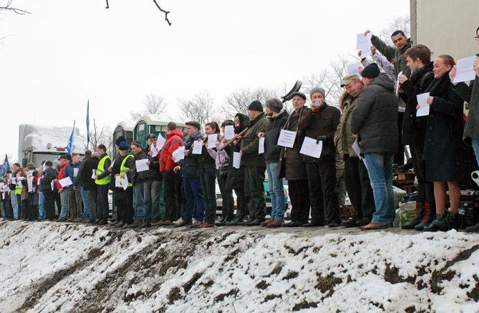 22 ������ 2017. ����� � ��������� ��������������
April 22, 2017. Action in support of truck drivers