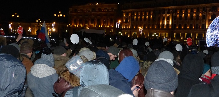 30 ������� 2014. ������� �� ��������
December 30, 2014. The gathering on the Manezhnaya square