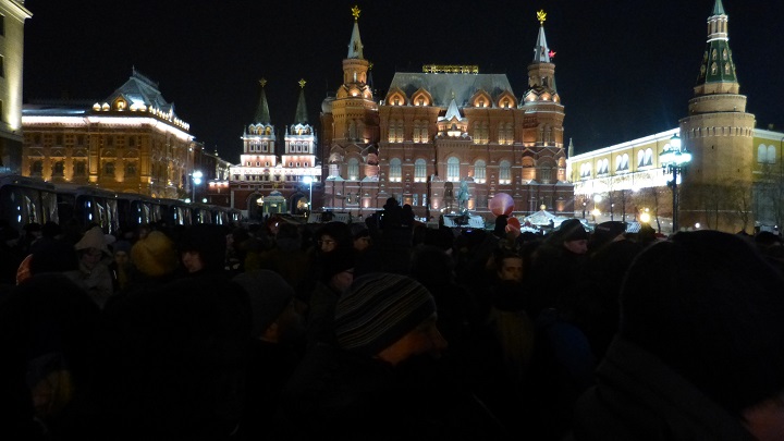 30 ������� 2014. ������� �� ��������
December 30, 2014. The gathering on the Manezhnaya square