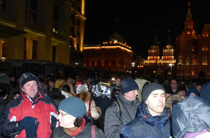 30 ������� 2014. ������� �� ��������
December 30, 2014. The gathering on the Manezhnaya square