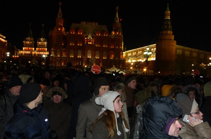 30 ������� 2014. ������� �� ��������
December 30, 2014. The gathering on the Manezhnaya square