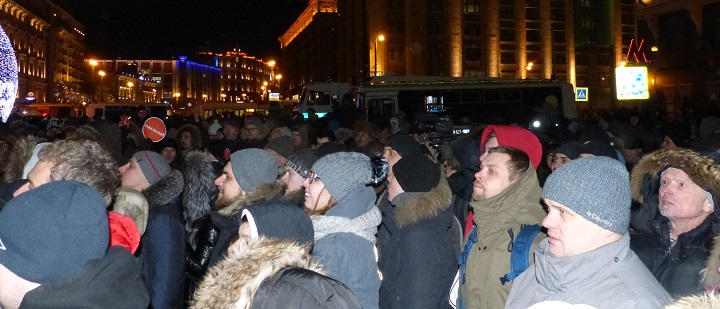30 ������� 2014. ������� �� ��������
December 30, 2014. The gathering on the Manezhnaya square