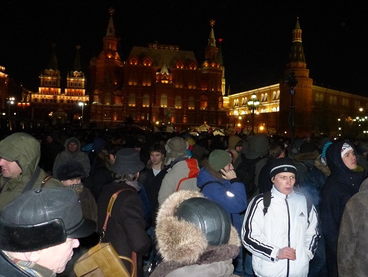 30 ������� 2014. ������� �� ��������
December 30, 2014. The gathering on the Manezhnaya square