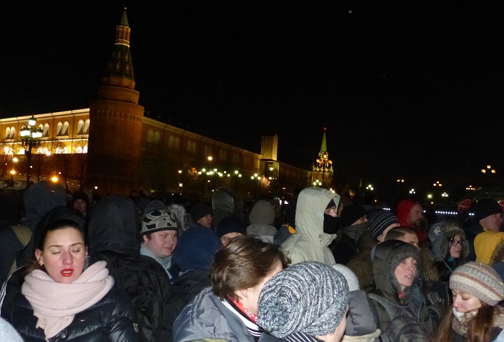 30 ������� 2014. ������� �� ��������
December 30, 2014. The gathering on the Manezhnaya square