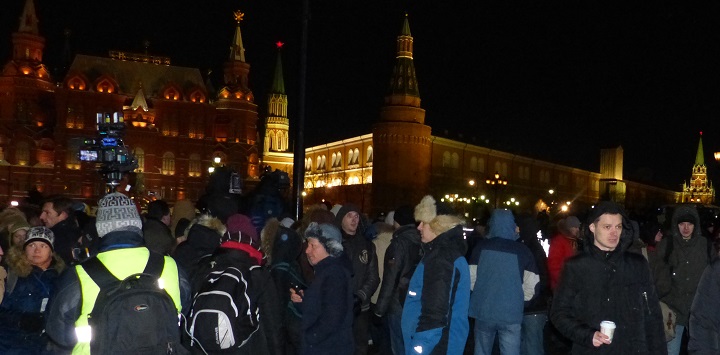 30 ������� 2014. ������� �� ��������
December 30, 2014. The gathering on the Manezhnaya square