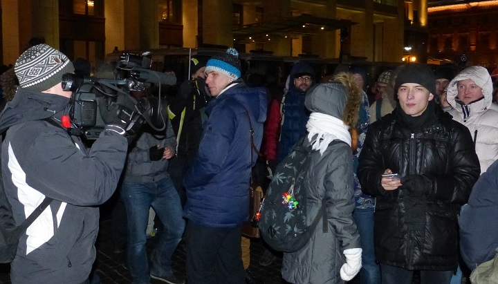30 ������� 2014. ������� �� ��������
December 30, 2014. The gathering on the Manezhnaya square