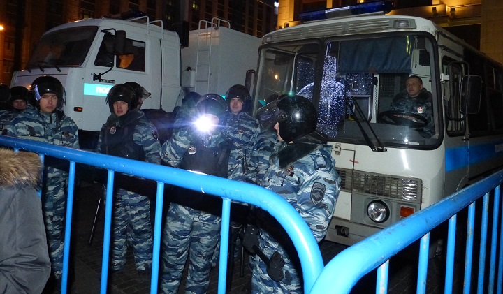 30 ������� 2014. ������� �� ��������
December 30, 2014. The gathering on the Manezhnaya square