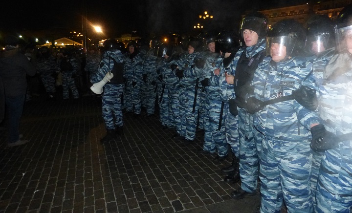 30 ������� 2014. ������� �� ��������
December 30, 2014. The gathering on the Manezhnaya square