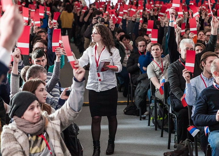 24 ������� 2017. ���������� ������� ���������� � ����������
December 24, 2017. Promotion of Alexis Navalny in presidents