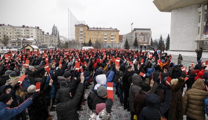 24 ������� 2017. ���������� ������� ���������� � ����������
December 24, 2017. Promotion of Alexis Navalny in president