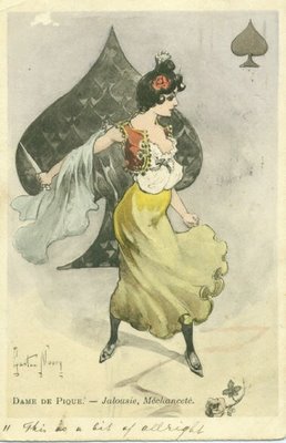 �. �����. ���� ���
Queen of spades by Gaston Noury