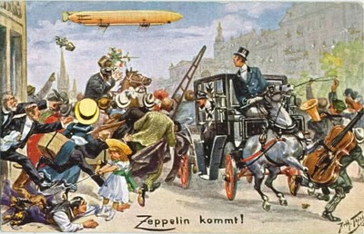 �. ����. �������� ���������!
Zeppelin arrives! by Arthur Thiele