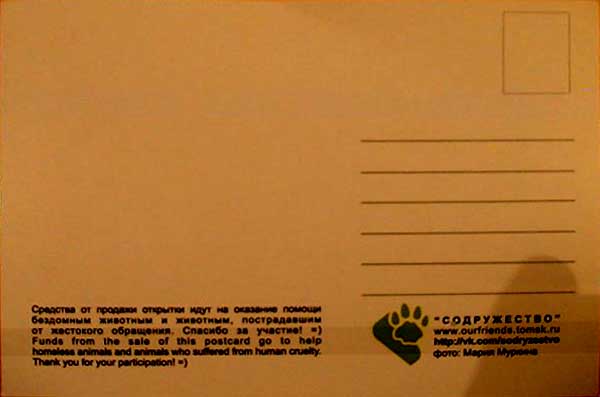 �������� ������������ ������������
Postal card published by �Friendship�