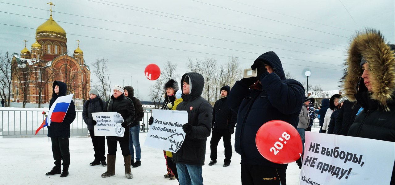 28 ������ 2018. ����� � ��������� ���������� �����������
January 28, 2018. Action in support of strike of voters