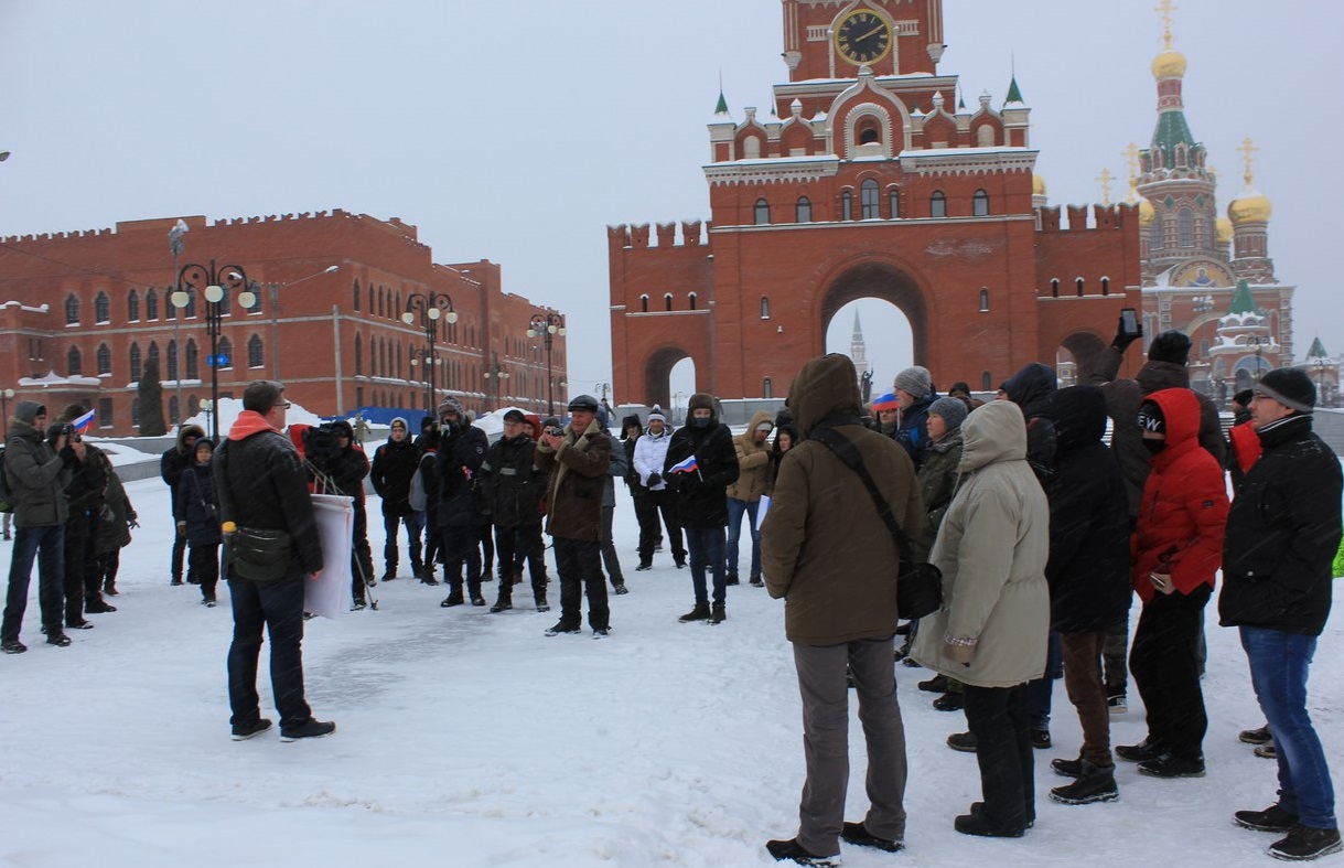 28 ������ 2018. ����� � ��������� ���������� �����������
January 28, 2018. Action in support of strike of voters