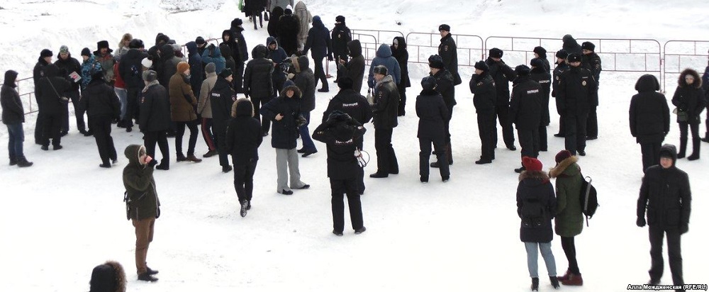 28 ������ 2018. ����� � ��������� ���������� �����������
January 28, 2018. Action in support of strike of voters