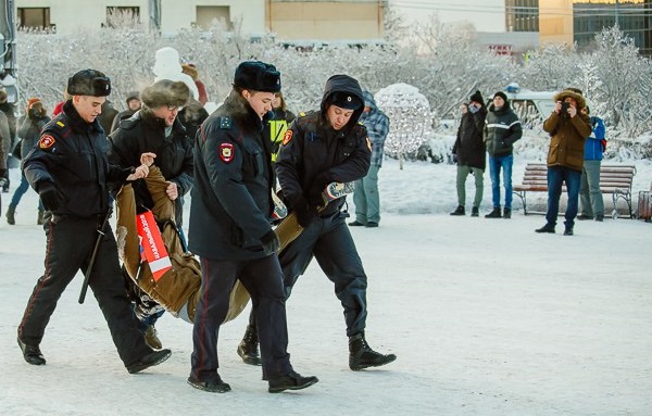 28 ������ 2018. ����� � ��������� ���������� �����������
January 28, 2018. Action in support of strike of voters