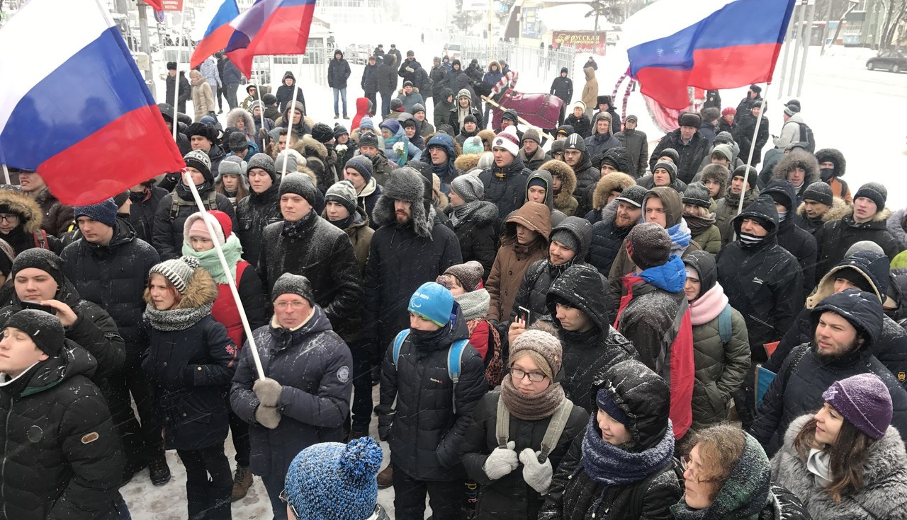 28 ������ 2018. ����� � ��������� ���������� �����������
January 28, 2018. Action in support of strike of voters