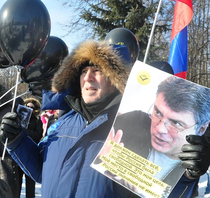 25 ������� 2018. ������ ������ ������ �������
February 25, 2018. Meeting in memory of Boris Nemtsov