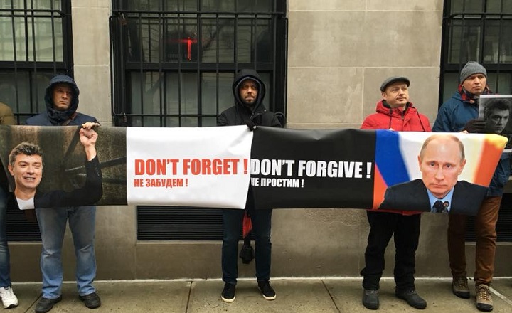 25 ������� 2018. ����� ������ ������ �������
February 25, 2018. Action in memory of Boris Nemtsov