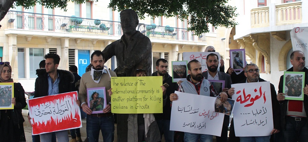 25 ������� 2018. ����� ������������ � ��������� �����
February 25, 2018. Solidarity action for Eastern Ghouta