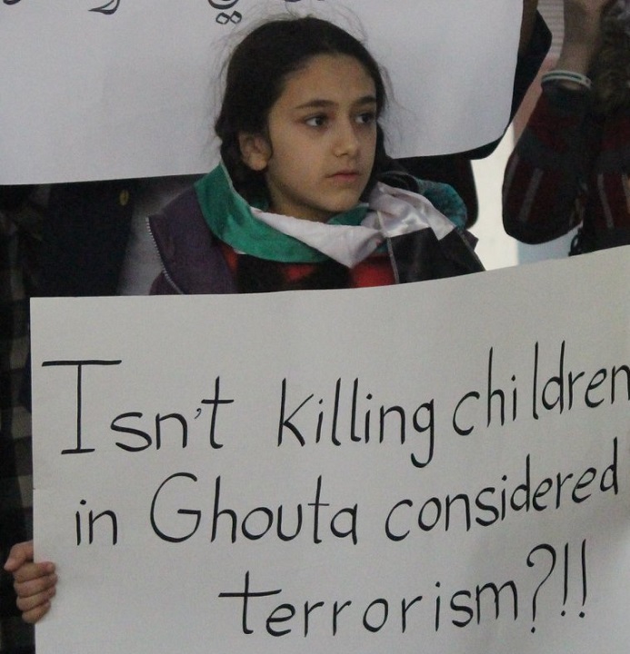 25 ������� 2018. ����� ������������ � ��������� �����
February 25, 2018. Solidarity action for Eastern Ghouta