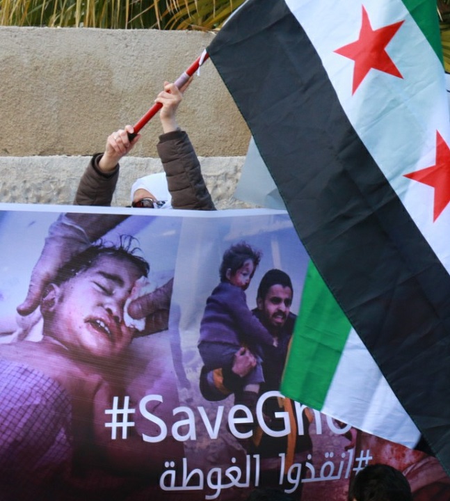 24 ������� 2018. ����� ������������ � ��������� �����
February 24, 2018. Solidarity action for Eastern Ghouta