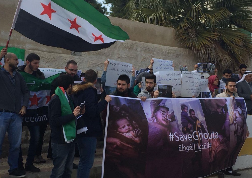 24 ������� 2018. ����� ������������ � ��������� �����
February 24, 2018. Solidarity action for Eastern Ghouta