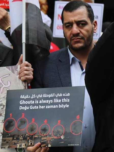22 ������� 2018. ����� ������������ � ��������� �����
February 22, 2018. Solidarity action for Eastern Ghouta
